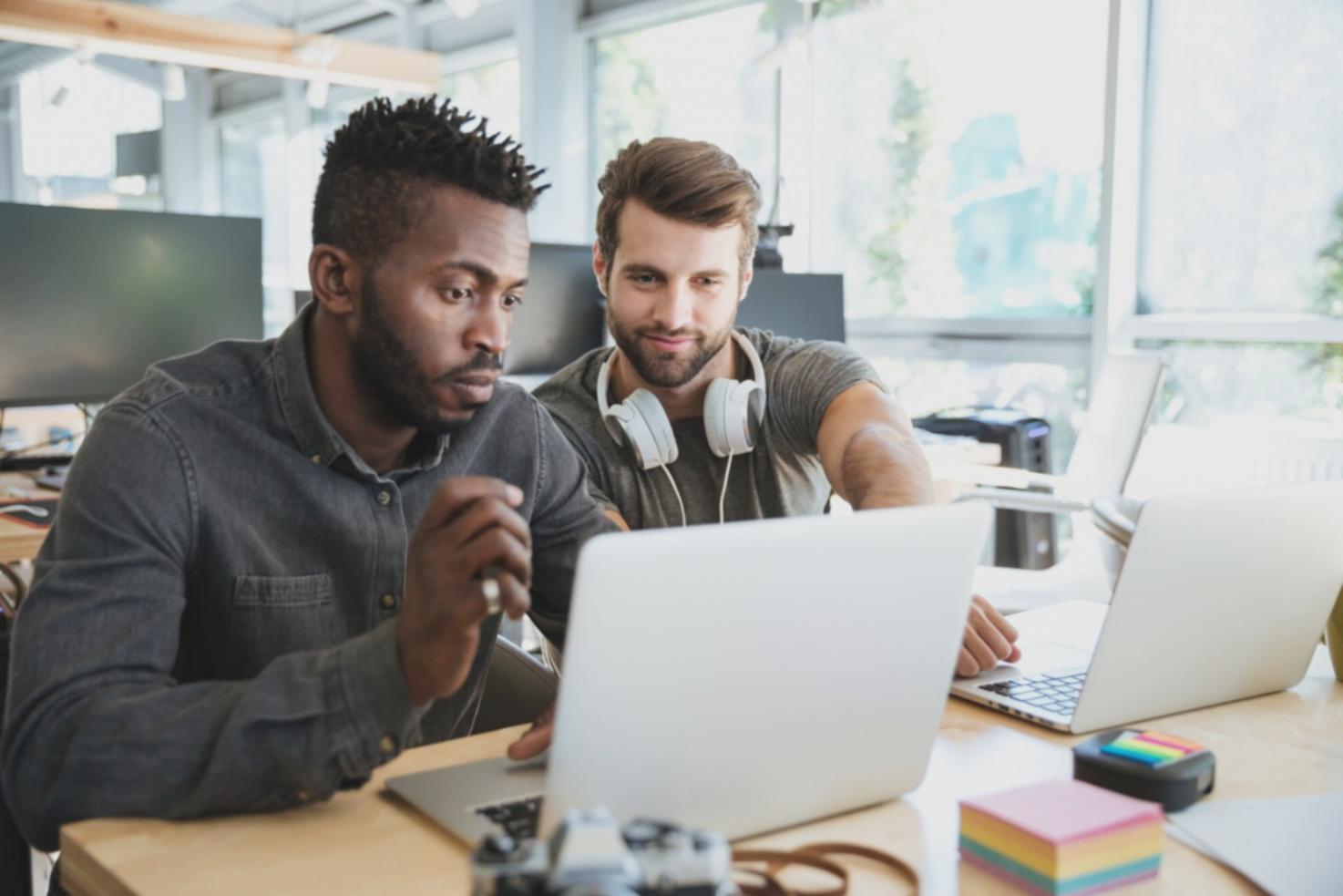 Collaborative workspace showing financial planning and strategy discussion